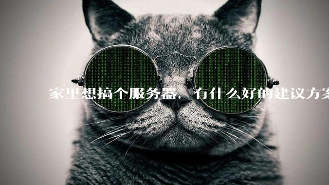 家里想搞个服务器，有什么好的建议方案吗？
